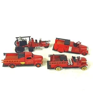 High Speed Fire Trucks Bundle of 4 Toy Cars Collectibles